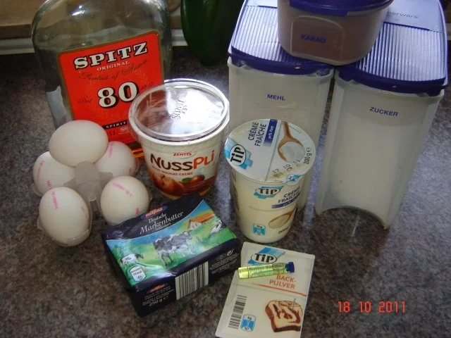 Kuchen & Torten : Nuss-Nougat-Marmorkuchen - Rezept - Bild Nr. 2