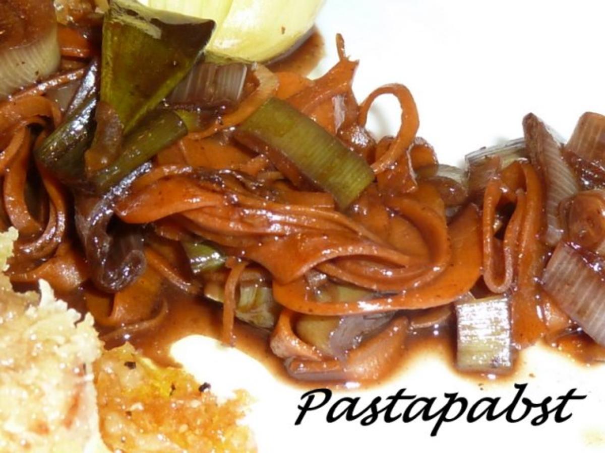 Filet mit Fächerkartoffeln und Balsamico-Möhren-Spaghetti - Rezept - Bild Nr. 10