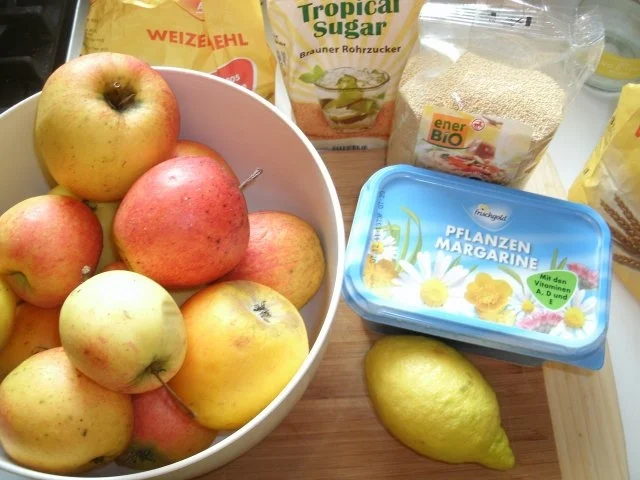 Rezept: Gedeckter Apfelkuchen mit Amaranth Bild Nr. 2 Gedeckter Apfelkuchen mit Amaranth - Rezept - Bild Nr. 2