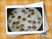 Pfannkuchen mit Bratwurst - Rezept