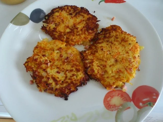 Kartoffel-Schinken-Puffer - Rezept