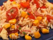 Reis-Mais-Mix-fix-Salat mit Paprika und Schinken ..und so - Rezept