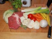Rezept: POT - AU - FEU A L'ANCIENNE / SUPPENFLEISCH NACH ALTER ART POT - AU - FEU A L'ANCIENNE / SUPPENFLEISCH NACH ALTER ART - Rezept