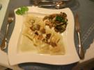 Trüffel-Ravioli an Zitronen/Sauerampfersauce mit Pilzallerlei - Rezept