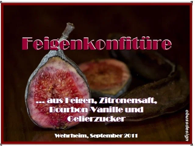 Feigenkonfitüre - Rezept