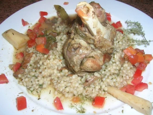 Lammhaxen  geschmort mit Graupen - ein herbstlicher und leckerer Genuss - Rezept - Bild Nr. 4