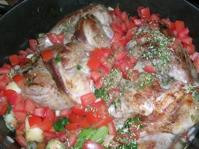 Lammhaxen  geschmort mit Graupen - ein herbstlicher und leckerer Genuss - Rezept - Bild Nr. 7