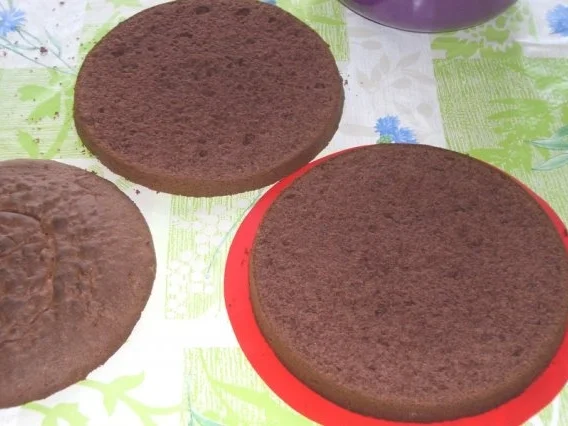 Rezept: Buttercreme-Schoko-Torte mit Kirschen Bild Nr. 5 Buttercreme-Schoko-Torte mit Kirschen - Rezept - Bild Nr. 5