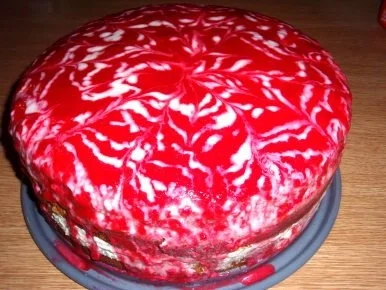 Kürbiskernöltorte mit Fruchtspiegel - Rezept - Bild Nr. 3