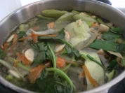 Reduktion von Gemüsebrühe- Gemüsefond - Rezept