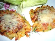 Überbackene Zucchini - Puffer - Rezept