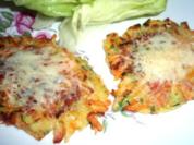 Überbackene Zucchini - Puffer - Rezept