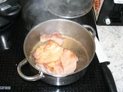 Braten mit weißer Sauce - Rezept