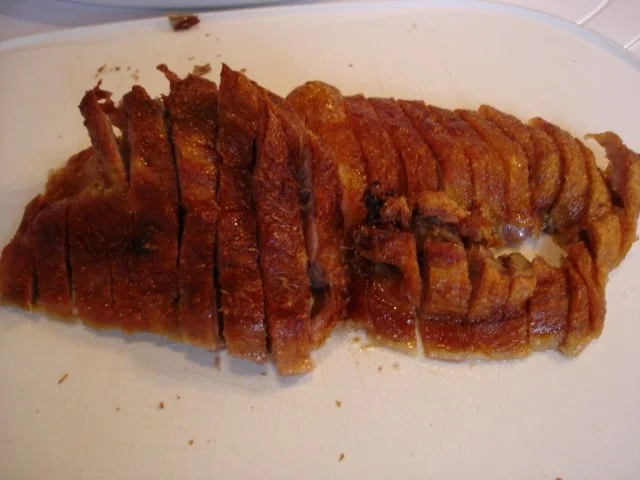 Rezept: Chinesische Knusperente auf Gemüsebett mit Erdnuss-Sauce und Reis Bild Nr. 17 Chinesische Knusperente auf Gemüsebett mit Erdnuss-Sauce und Reis - Rezept - Bild Nr. 17