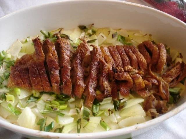 Rezept: Chinesische Knusperente auf Gemüsebett mit Erdnuss-Sauce und Reis Bild Nr. 20 Chinesische Knusperente auf Gemüsebett mit Erdnuss-Sauce und Reis - Rezept - Bild Nr. 20