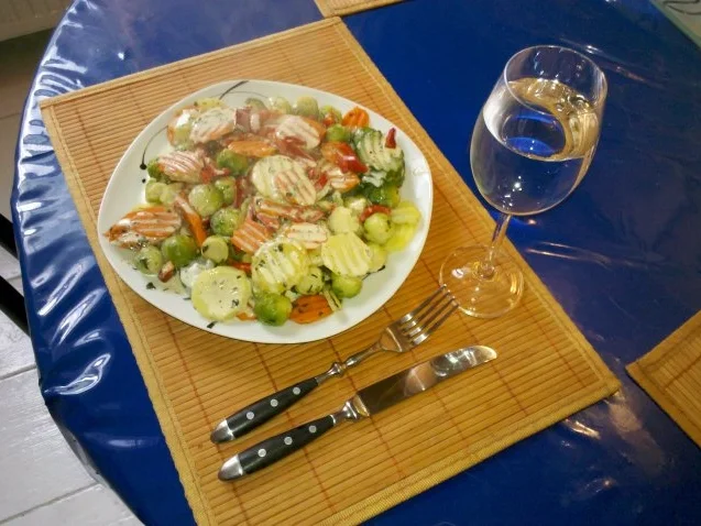 Vegetarisch: Gedämpftes Herbstgemüse mit Käse-Sahne-Soße - Rezept - Bild Nr. 10