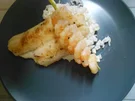 Kokos-Risotto mit Garnelen und Fischfilet - Rezept