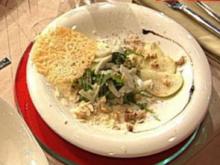 Birnen-Fenchelsalat mit Parmesan-Chips (Antonia Langsdorf) - Rezept