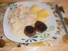 Schwarzwurzel in Käse-Sahnesoße zu Frikadellen mit Salzkartoffeln - Rezept