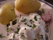 Pellkartoffeln mit Apfel-Zwiebelsoße - Rezept