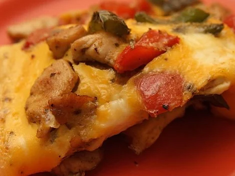 Rezept: Omlett - Caro Art, mit Hühnchen und Paprika Omlett - Caro Art, mit Hühnchen und Paprika - Rezept