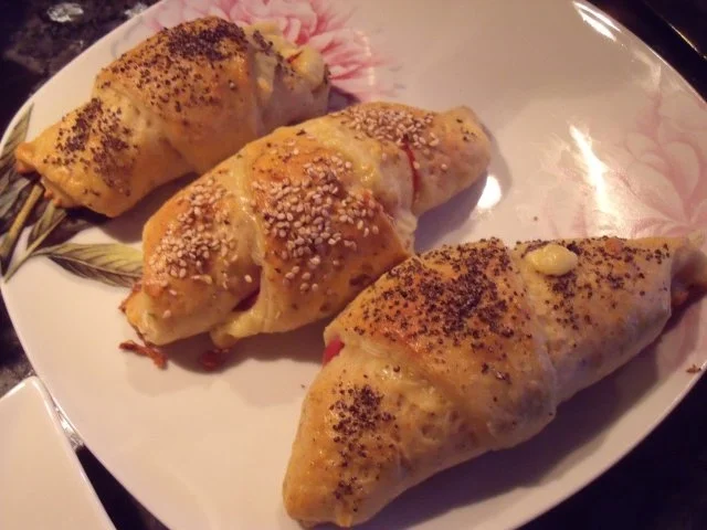 Rezept: Schinken-Käse-Hörnchen Schinken-Käse-Hörnchen - Rezept