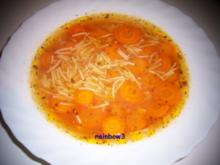 Kochen: Möhren-Nudel-Suppe - Rezept