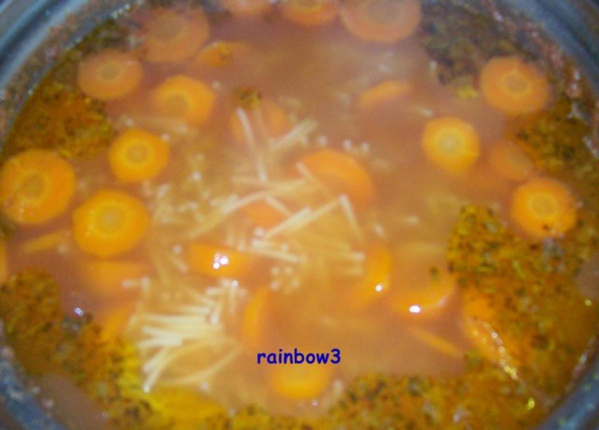 Kochen: Möhren-Nudel-Suppe - Rezept - Bild Nr. 3