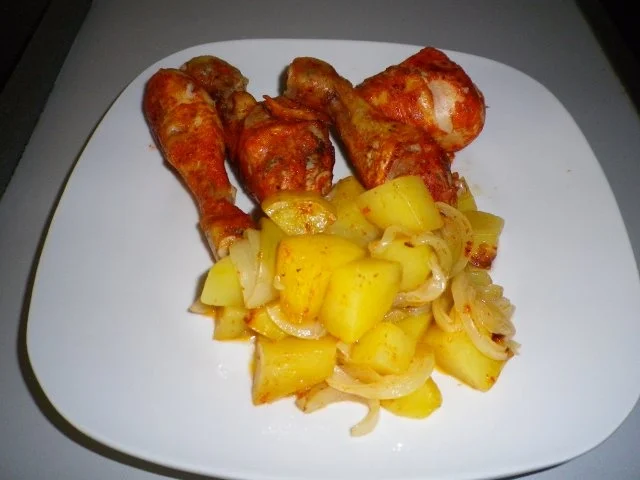 Rezept: Hähnchen - Unterschenkel aus dem Folienschlauch Hähnchen - Unterschenkel aus dem Folienschlauch - Rezept