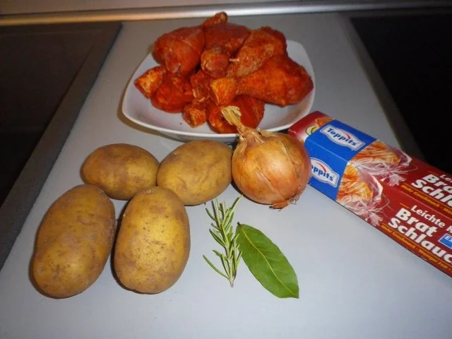 Rezept: Hähnchen - Unterschenkel aus dem Folienschlauch Bild Nr. 3 Hähnchen - Unterschenkel aus dem Folienschlauch - Rezept - Bild Nr. 3