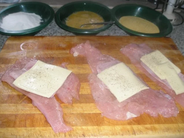 Puten Gordon Bleu mit Polentapanier - Rezept - Bild Nr. 2