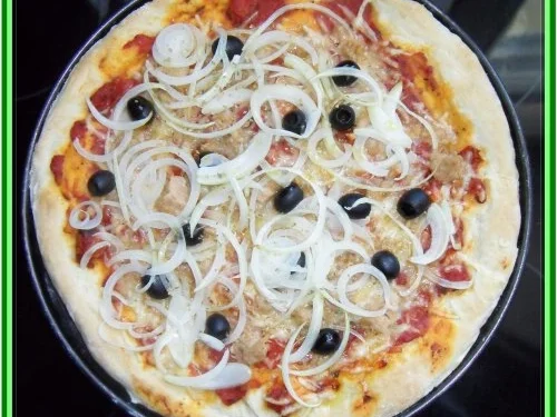 Pizza „Tonno con Cipolle" - Rezept - Bild Nr. 10