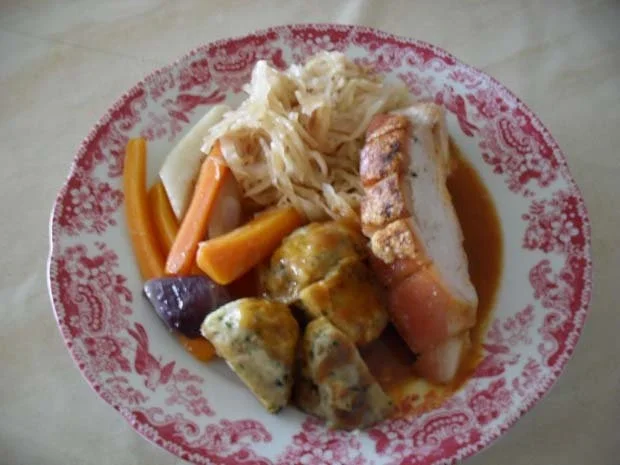 Spanferkelkeule Nr. 2 mit Gemüse - Rezept - Bild Nr. 8