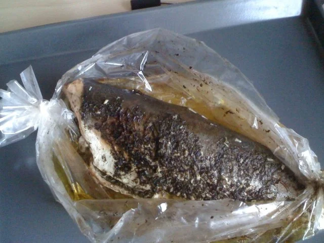 Rezept: Leo´s Wildlachs im Bratschlauch Bild Nr. 3 Leo´s Wildlachs im Bratschlauch - Rezept - Bild Nr. 3