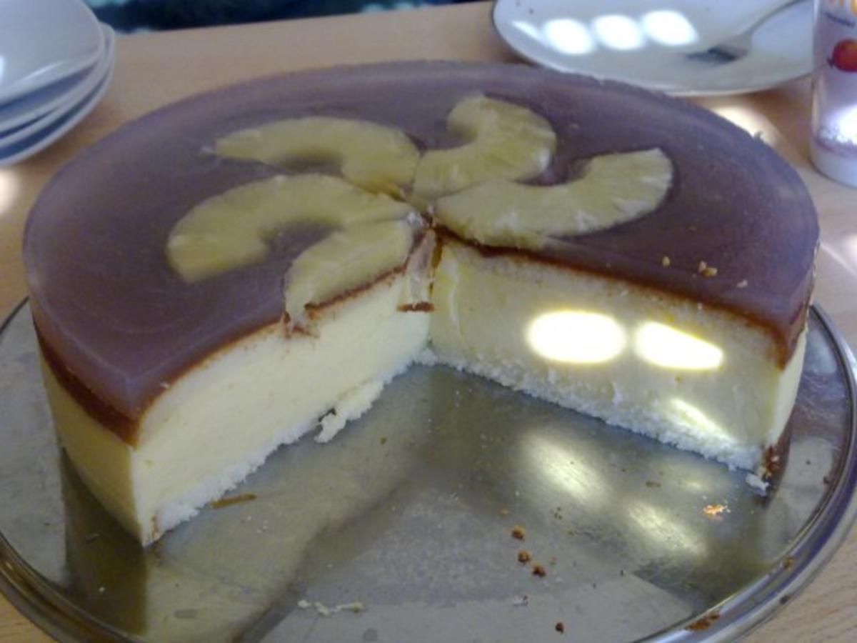 Ananas-Aprikosen-Maracuja-Joghurt-Torte - Rezept - Bild Nr. 3
