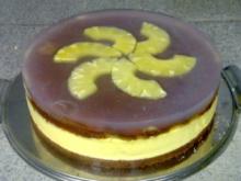 Ananas-Aprikosen-Maracuja-Joghurt-Torte - Rezept