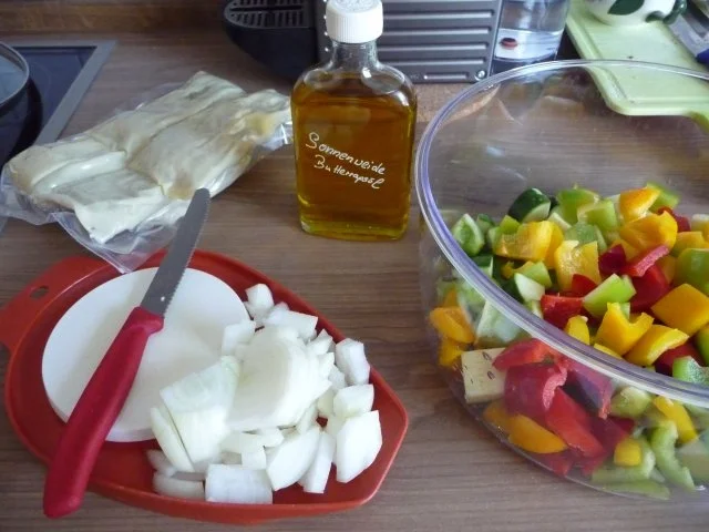 Rezept: Fixe Küche : Bunte Maultaschen-Pfanne Bild Nr. 4 Fixe Küche : Bunte Maultaschen-Pfanne - Rezept - Bild Nr. 4