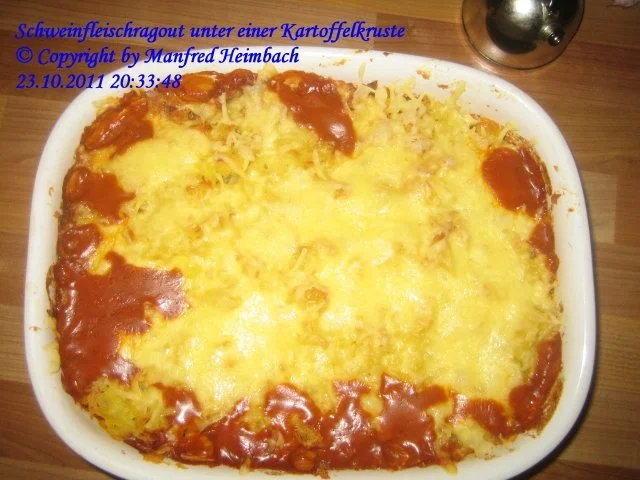 Ragout – Schweinfleischragout unter einer Kartoffelkruste - Rezept