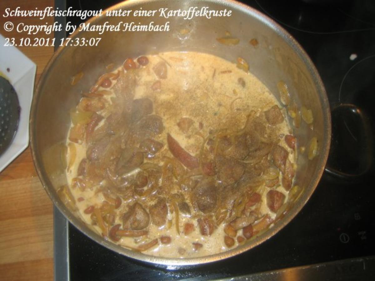 Ragout – Schweinfleischragout unter einer Kartoffelkruste - Rezept - Bild Nr. 5