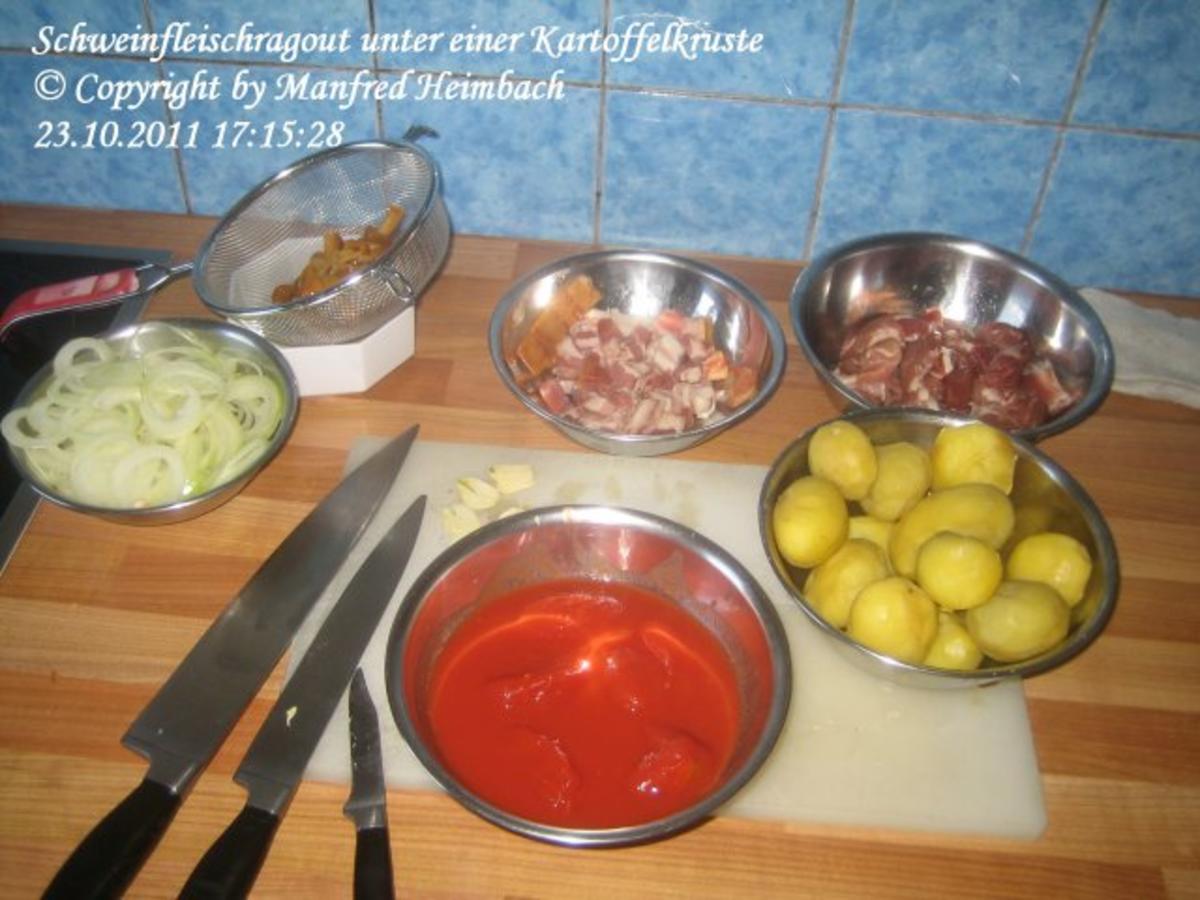Ragout – Schweinfleischragout unter einer Kartoffelkruste - Rezept - Bild Nr. 6