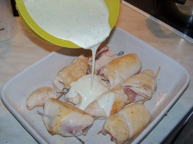 Rezept: Putenröllchen Bild Nr. 4 Putenröllchen - Rezept - Bild Nr. 4