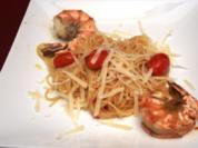 Gambas in Knoblauch auf Chili-Spaghettini - Rezept