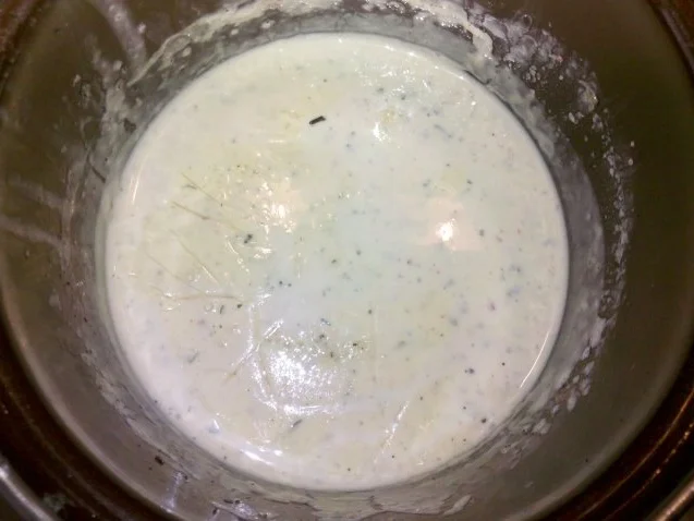 Geflügel: Tandoori-Hähnchen mit Käse-Sahnesoße und bunten Farfalle - Rezept - Bild Nr. 5