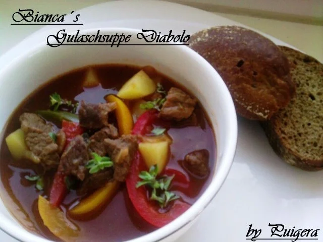 Meine Gulaschsuppe "Diabolo" - Rezept