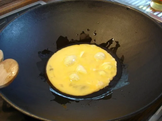 Chinesischer Bratreis mit Ei, Hühnerfleisch und Gemüse - Rezept - Bild Nr. 3