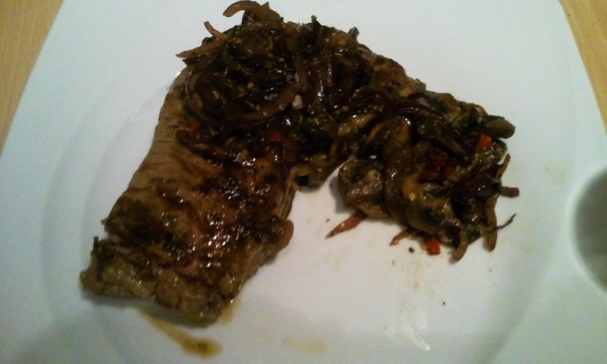 Ochs aus der Pfanne spicy garniert (mein Mann-ist das-geil-Steak) - Rezept - Bild Nr. 8