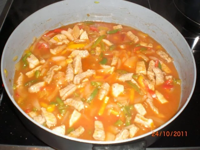 Rezept: Schweinefleisch süß-sauer Bild Nr. 8 Schweinefleisch süß-sauer - Rezept - Bild Nr. 8