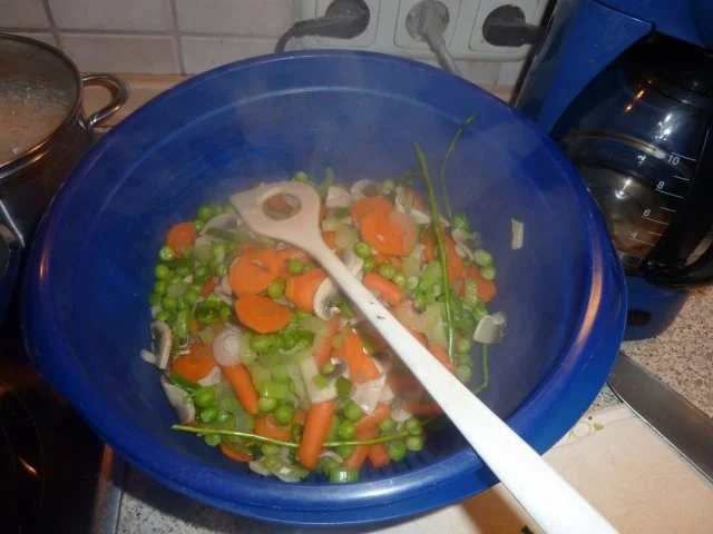 Vegetarisch: Gemüseragout in Estragonrahm mit Ei - Rezept - Bild Nr. 4