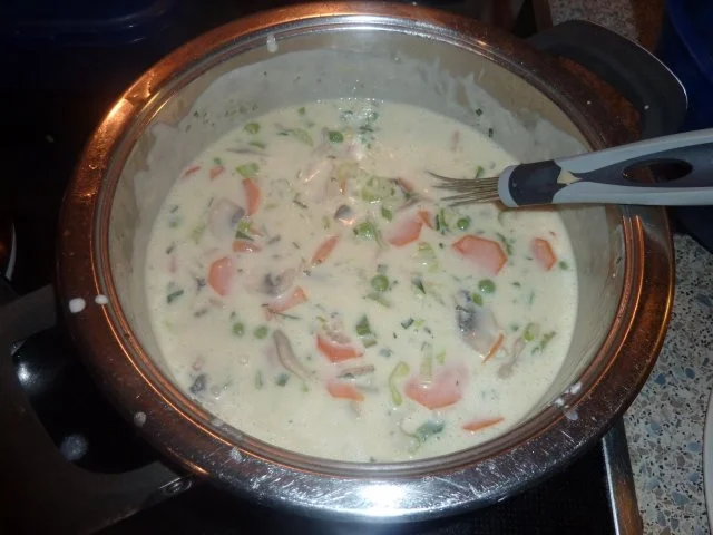 Vegetarisch: Gemüseragout in Estragonrahm mit Ei - Rezept - Bild Nr. 6