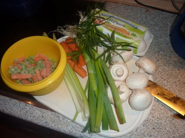 Vegetarisch: Gemüseragout in Estragonrahm mit Ei - Rezept - Bild Nr. 2